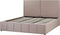 CASTELNAVET - Tweepersoonsbed - Taupe - 180 x 200 cm - Polyester