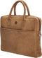 Castillo LS Leren Laptoptas / Aktetas - Geschikt voor 14 inch Laptop | 30x39x6cm | Vintage-Used Look | Leren Laptop Tas voor Dames & Heren - Cognac