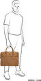 Castillo LS Leren Laptoptas / Aktetas - Geschikt voor 14 inch Laptop | 30x39x6cm | Vintage-Used Look | Leren Laptop Tas voor Dames & Heren - Cognac