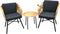 Castro balkonset, 2x castro stoel met reno tafel 50 cm