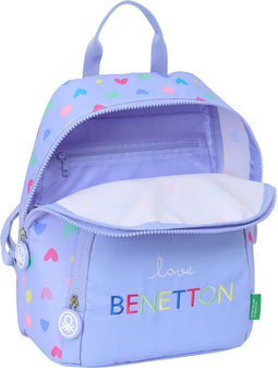 Casual Rugtas Benetton Lila Lila 25 x 30 x 13 cm