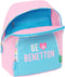 Casual Rugtas Benetton Unique Roze Turkoois 25 x 30 x 13 cm