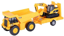 Cat Kiepwagen + Trailer Met Graafmachine