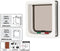 Cat Mate/Closer Pets 308W - Elite wandvoering/tunnelsectie (voor 305.355.358.360 huisdierenluiken)