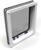 Cat Mate Kattenluik - Groot Kattenluik met 4-standen vergrendeling - 25,2 cm x 23,5 cm - UPVC/Metalen Deur, Muur, Houten Deur - Wit 221W
