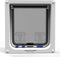 Cat Mate Kattenluik - Groot Kattenluik met 4-standen vergrendeling - 25,2 cm x 23,5 cm - UPVC/Metalen Deur, Muur, Houten Deur - Wit 221W