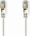 CAT5e Netwerkkabel - SF/UTP - RJ45 Male - RJ45 Male - 0.30 m - Rond - PVC - Wit - Polybag