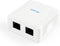 CAT5E UTP LAN-opbouwdoos, 2-poorts