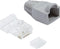 CAT6 Connector met tule en hulpstuk RJ45 - Unshielded 100 stuks - Kabelverbinder - Kabel Connector