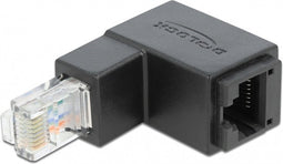 CAT6 koppelstuk haaks zwart - Kabelverbinder - Kabel Connector