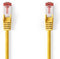 CAT6 Netwerkkabel - RJ45 Male - RJ45 Male - S/FTP - 7.50 m - Rond - LSZH - Geel - Polybag