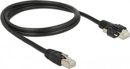 CAT6 sFTP netwerkkabel 1 meter Zwart