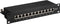 CAT6a Gigabit 10'' Patch Panel 1U met 12 poorten - afgeschermd / zwart