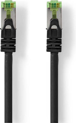 CAT7 Netwerkkabel - S/FTP - RJ45 Male - RJ45 Male - 1.00 m - Snagless - Rond - LSZH - Zwart - Envelop