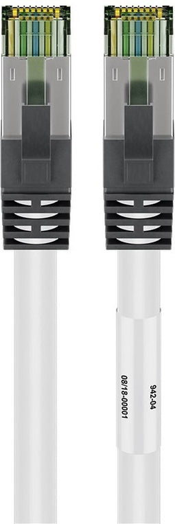Cat8 S/FTP (PIMF) patchkabel - 0,50 meter wit