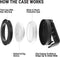 Catalyst Hang It Apple AirTag Klip Waterdichte Hoes Zwart