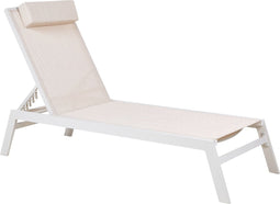 CATANIA II - Ligstoel - Beige - Aluminium