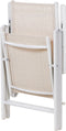 CATANIA - Tuinstoel set van 6 - Beige - Aluminium
