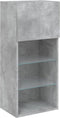 vidaXL - Tv-meubel - met - LED-verlichting - 40,5x30x90 - cm - betongrijs