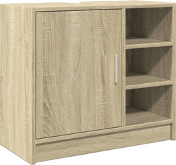 vidaXL - Wastafelkast - 63x29x55 - cm - bewerkt - hout - sonoma - eikenkleurig