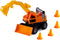Cavallino Grip Graafmachine met Rubberbanden, 29cm