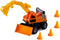 Cavallino Grip Graafmachine met Rubberbanden, 29cm