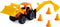 Cavallino Grip Graafmachine Tractor met Rubberbanden, 38,5cm