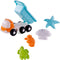 Cavallino Strand Kiepwagen met 4 Zandvormen Blauw