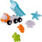 Cavallino Strand Kiepwagen met 4 Zandvormen Blauw