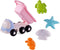 Cavallino Strand Kiepwagen met 4 Zandvormen Roze
