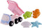 Cavallino Strand Kiepwagen met 4 Zandvormen Roze