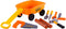 Cavallino Toys Cavallino Bolderkar Oranje met Gereedschap en Boomstammen, 9dlg.