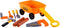 Cavallino Toys Cavallino Bolderkar Oranje met Gereedschap en Boomstammen, 9dlg.