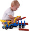 Cavallino Toys Cavallino Junior Tractor met Kraan Aanhangwagen en Hout, 46cm