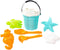 Cavallino Toys Cavallino Klassieke Emmerset met Zandvormen Blauw, 9dlg.
