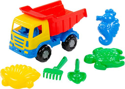 Cavallino Toys Cavallino Klassieke Kiepwagen met Strandset, 6dlg.