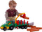 Cavallino Toys Cavallino Klassieke Tractor met Aanhangwagen en Hout, 61cm