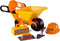 Cavallino Toys Cavallino Kruiwagen Geel met Gereedschap en Helm, 6dlg.