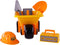 Cavallino Toys Cavallino Kruiwagen Geel met Gereedschap en Helm, 6dlg.