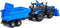 Cavallino Toys Cavallino Tractor met Lader en Aanhang Kiepwagen Blauw, Schaal 1:32