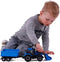 Cavallino Toys Cavallino Tractor met Lader en Aanhang Kiepwagen Blauw, Schaal 1:32