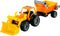 Cavallino Toys Cavallino Tractor met Voorlader en Aanhanger