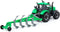 Cavallino Tractor met Ploeg Groen, Schaal 1:32