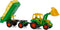 Cavallino Tractor met Voorlader en Aanhanger Groen