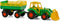 Cavallino Tractor met Voorlader en Aanhanger Groen
