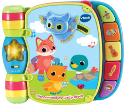 VTech Dierenvriendjes Liedjesboek - Interactief Babyboekje - 6 Liedjes - Blauw