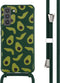 iMoshion Hoesje Geschikt voor Samsung Galaxy S21 FE Hoesje Met Koord - iMoshion Siliconen design hoesje met koord - Groen / Avocado Green