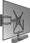 Cavus Draaibare en kantelbare Tv Muurbeugel geschikt voor Sonos Beam Soundbar & 32 - 50 Inch Televisies t/m 20 Kg - Zwart