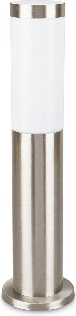 PROLIGHT tuinpaal - E27 max 20W spaarlamp - IP44 - inox