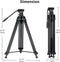 Cayer - BV30L - Videostatief Systeem - 72 Inch - Professioneel Aluminium